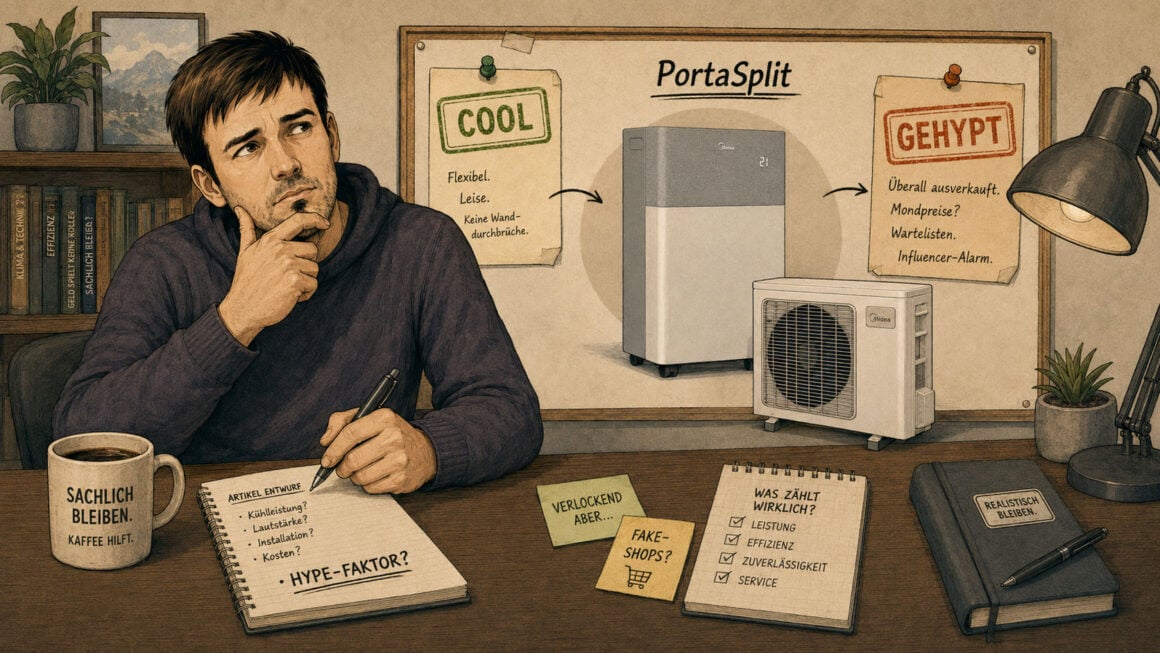 PortaSplit Alternativen: Warum fast alle Empfehlungen keine sind und was vielleicht ein wenig hilft Midea PortaSplit Cool: die abgespeckte Variante ohne Heizfunktion