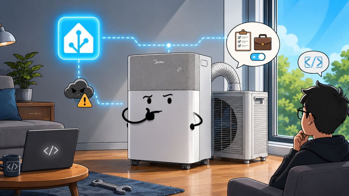 Midea PortaSplit in Home Assistant: Was an der Cloud-Warnung wirklich neu ist Comic: Die Midea PortaSplit zwischen Home Assistant und der wegfallenden Midea-Cloud