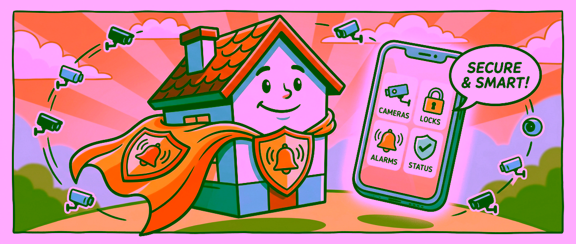 Homematic IP bündelt sein Alarmsystem, die eigenen Kameras kommen jetzt ins Bild Homematic IP Alarmsystem: Illustration zum neuen App-Update