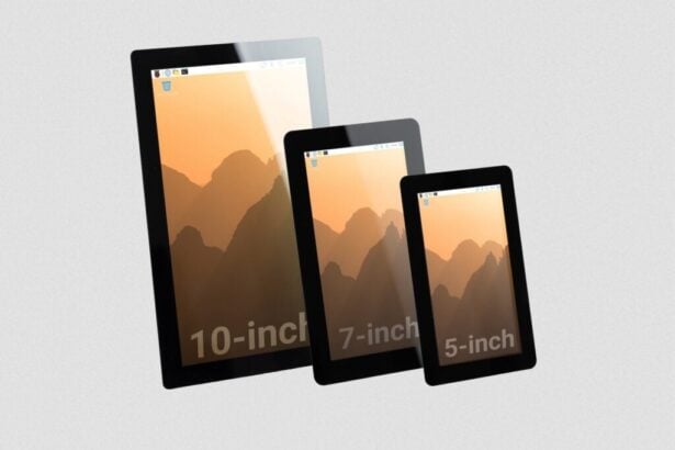 Raspberry Pi Touch Display 2 in 5, 7 und 10 Zoll nebeneinander