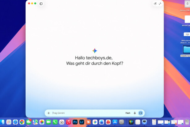 Gemini für macOS: Overlay mit Diktat und Bildschirm-Kontext auf dem Mac