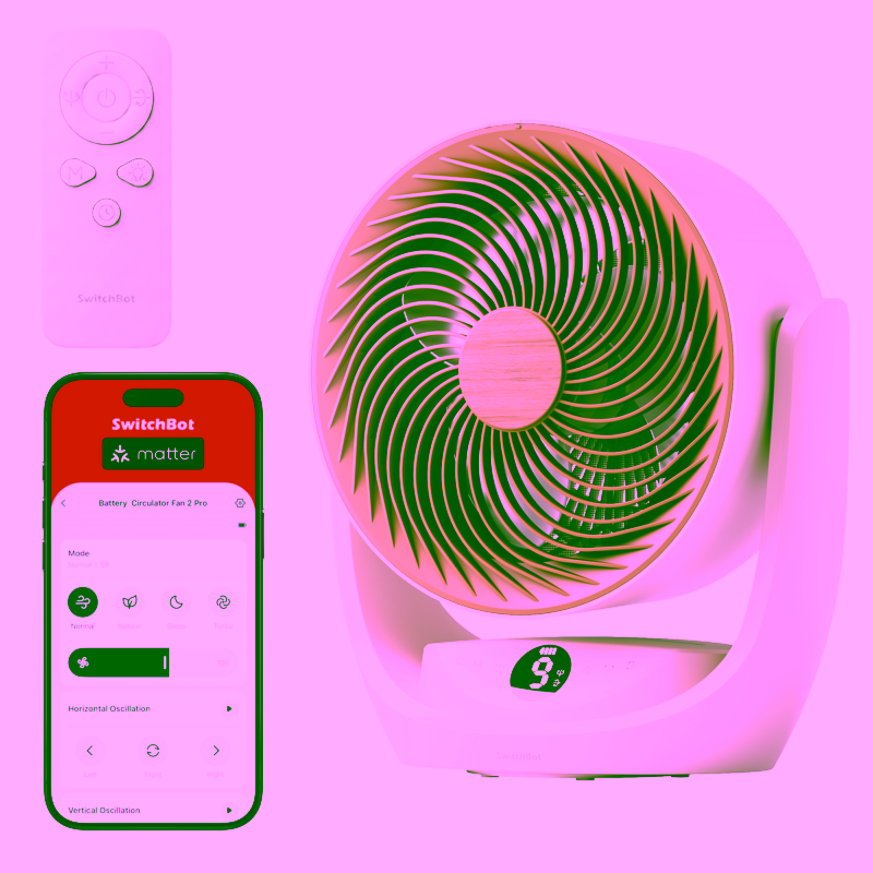 SwitchBot Battery Circulator Fan 2 Pro Akku-Ventilator mit Matter over WiFi