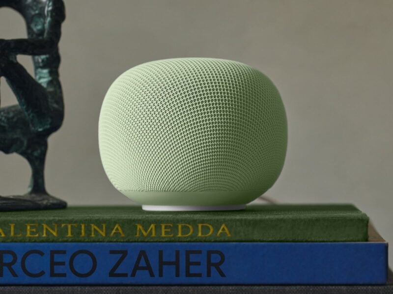 Google Home Speaker mit Gemini in vier Farben