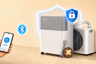 PortaSplit Sicherheitslücke: Nachbar steuert die Midea-Klimaanlage per Bluetooth, Illustration