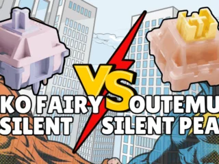 Akkefairy Tastenkappe, Silent Peach, mechanische Tastatur, Custom Keycap, Clicky Switch, Gaming Tastenkappe.
