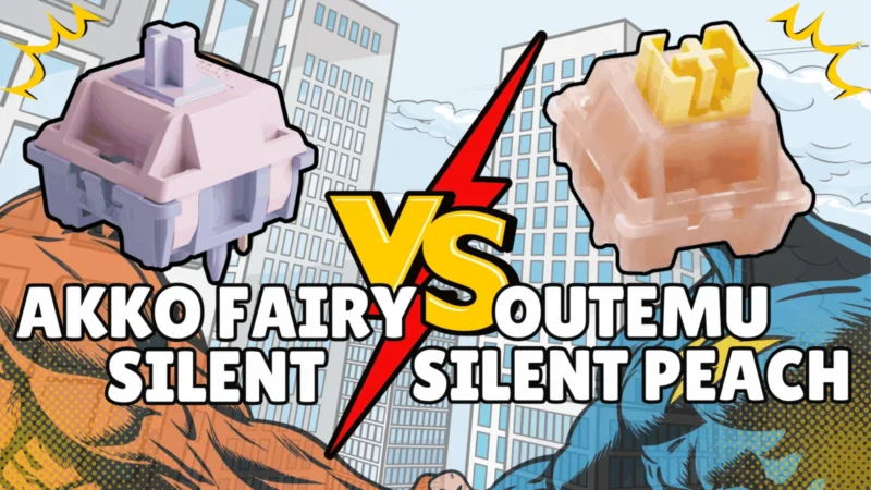 Akkefairy Tastenkappe, Silent Peach, mechanische Tastatur, Custom Keycap, Clicky Switch, Gaming Tastenkappe.