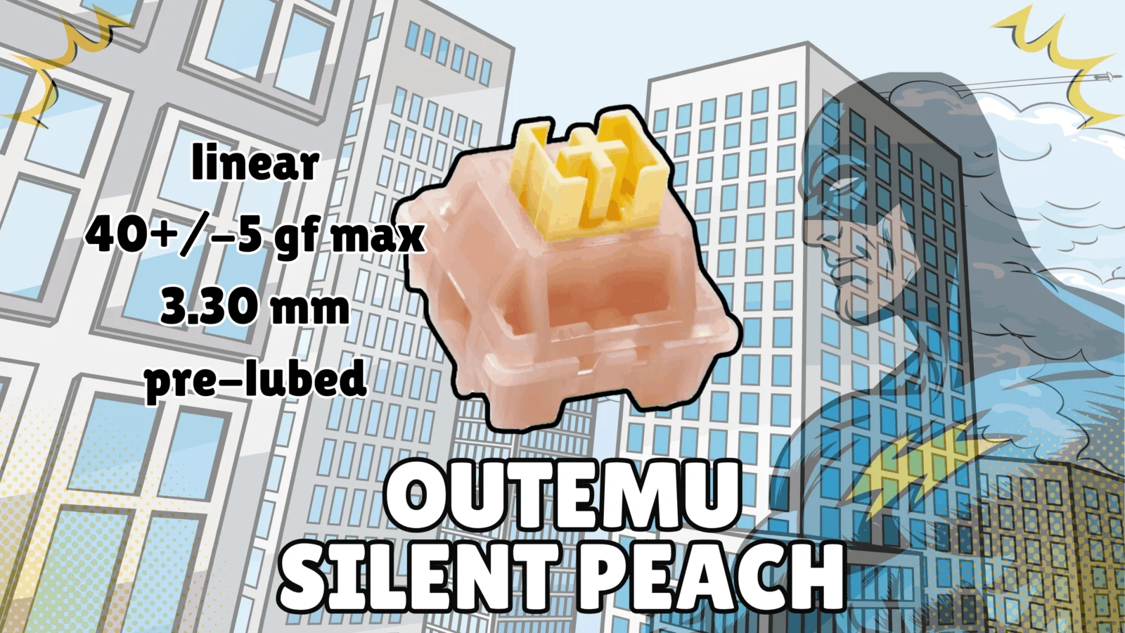 Akko Fairy Silent vs. Outemu Silent Peach – Der ultimative Vergleich der leisen Switches 🎧 Hochwertiger mechanischer Tastatur-Keycap, Silent Peach, mit linearem Schalter und 40+/-5 gf Max.