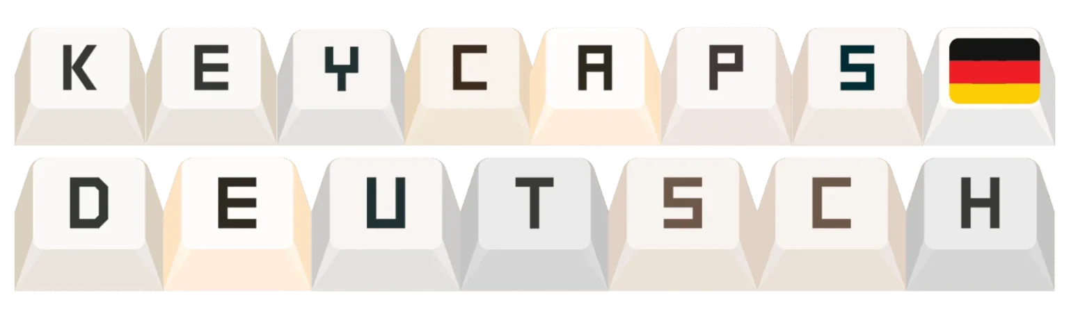 Deutsche Tastatur Keycaps mit Deutschland Flagge, Gaming und mechanische Tastenkappen, Keycaps-deutsch.de.