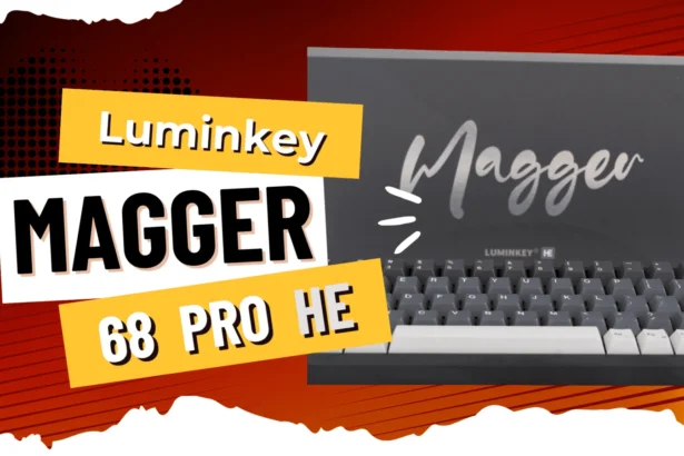 Lumikey Magger 68 Pro HE Tastaturen mit mechanischen Tastenkappen für Gaming und Büroarbeit.