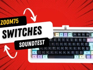 ZOOM75 Tastatur mit bunten Keycaps, mechanische Tastatur, funktionale Tastenkappen, RGB Beleuchtung, Gaming Tastatur, Keycaps-Design.