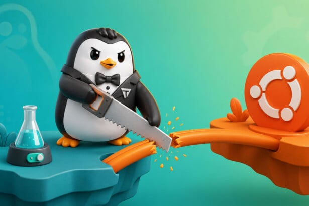TUXEDO OS sägt die Verbindung zu Ubuntu durch, Illustration