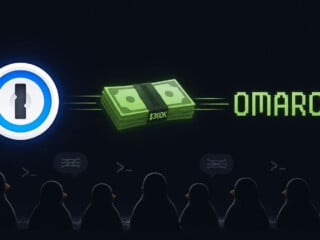 Omarchy und 1Password: KI-Illustration zur Finanzierung der Omacom Foundation durch den Passwort-Manager