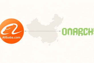 Alibaba und Omarchy: Illustration zur 3-Millionen-Dollar-Zusage von Alibaba Cloud an die Omacom Foundation