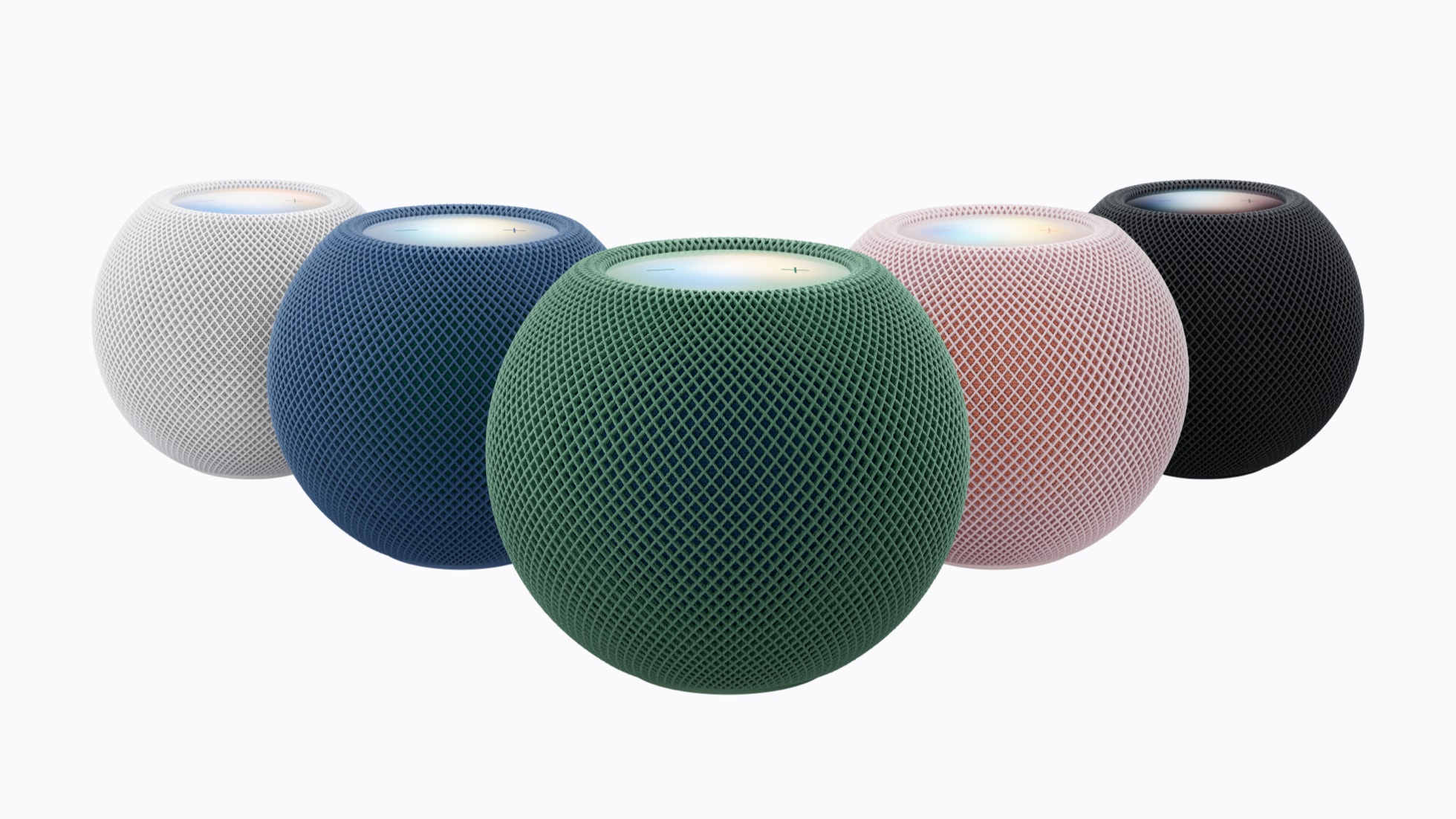 Apple TV 4K als Matter Hub: Gratis, wenn das richtige Modell dasteht HomePod mini 2 in fünf Farben, der günstigste Thread Border Router für Apple Home (Bild: Apple)
