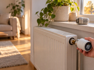 Smarte Heizkoerperthermostat Montage im Wohnzimmer &bull; techboys.de