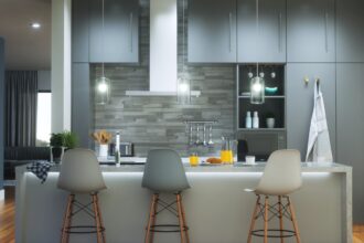Nanoleaf Adaptive Lighting: Küche mit kaltweißem Tageslicht aus smarten Lampen